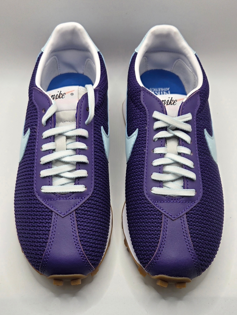 Nike Women's W LD 1000 SE Purple Sneakers with Light Blue Swoosh - Picture 4 of 8